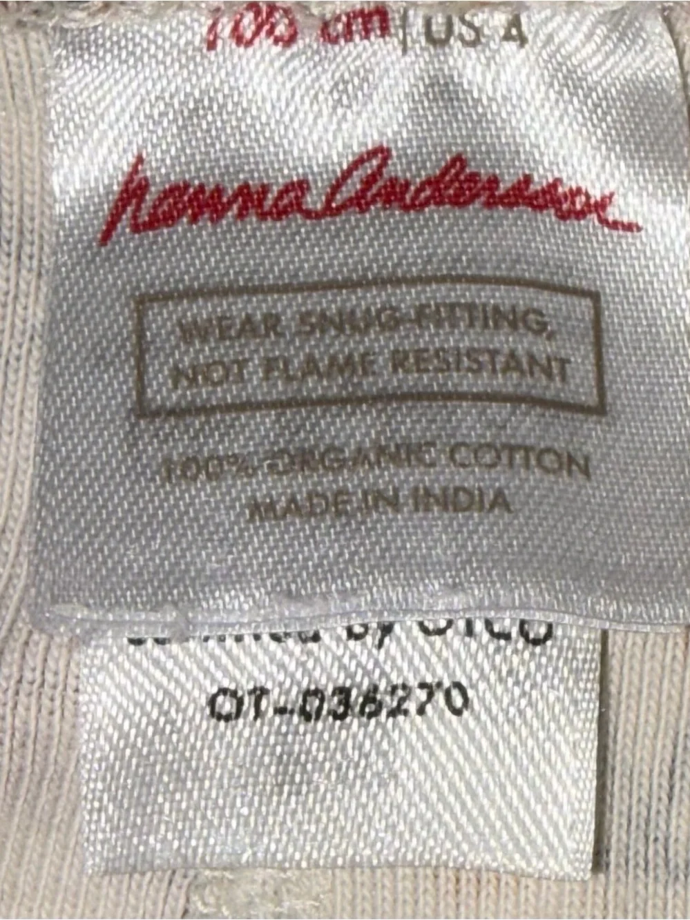 Hanna Andersson Hanna Jams autumn leaves pajamas sz 4 EUC